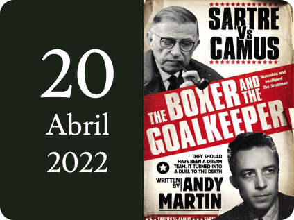 Cartell. 20 d'abril del 2022. Antoni Gelonch. Camus vs. Sartre