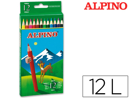 Llapis de colors alpino 12 unitats