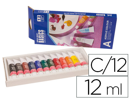 Pintura acrílica 12 unitats 12 ml