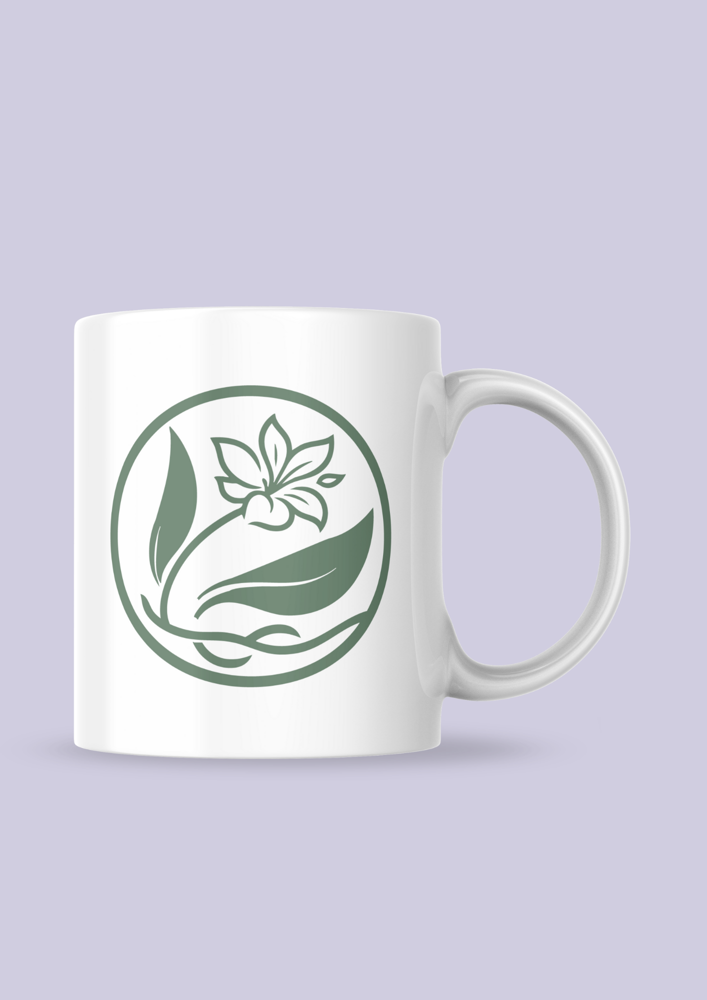 Taza con el con el logo de Simone de Beauvoir en el centro