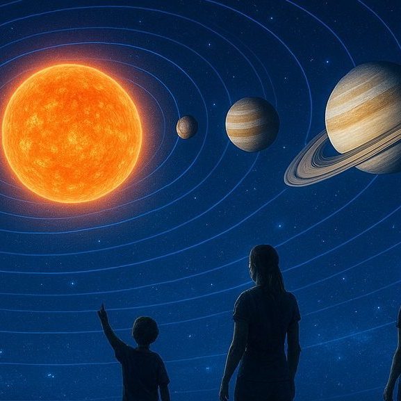 Imagen de la exposición Colonos del Cosmos