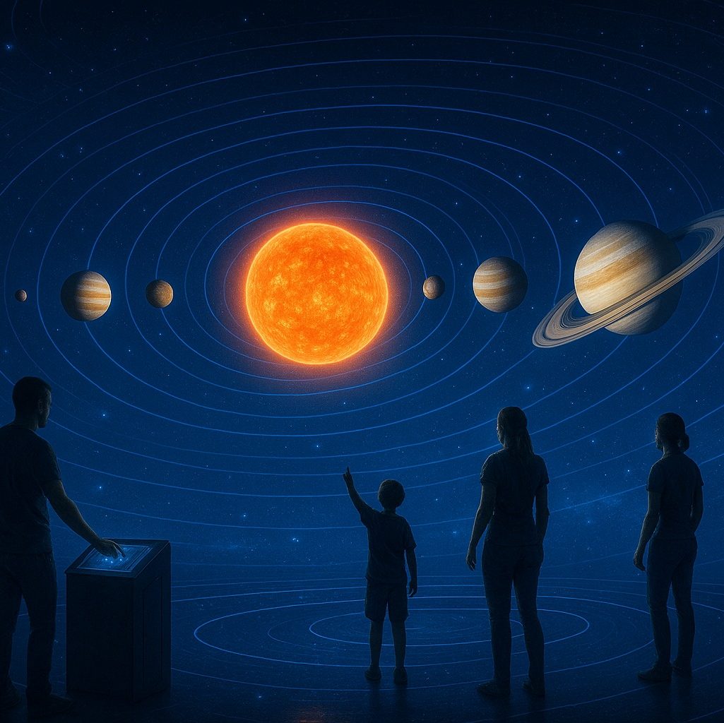 Imagen de la exposición Colonos del Cosmos