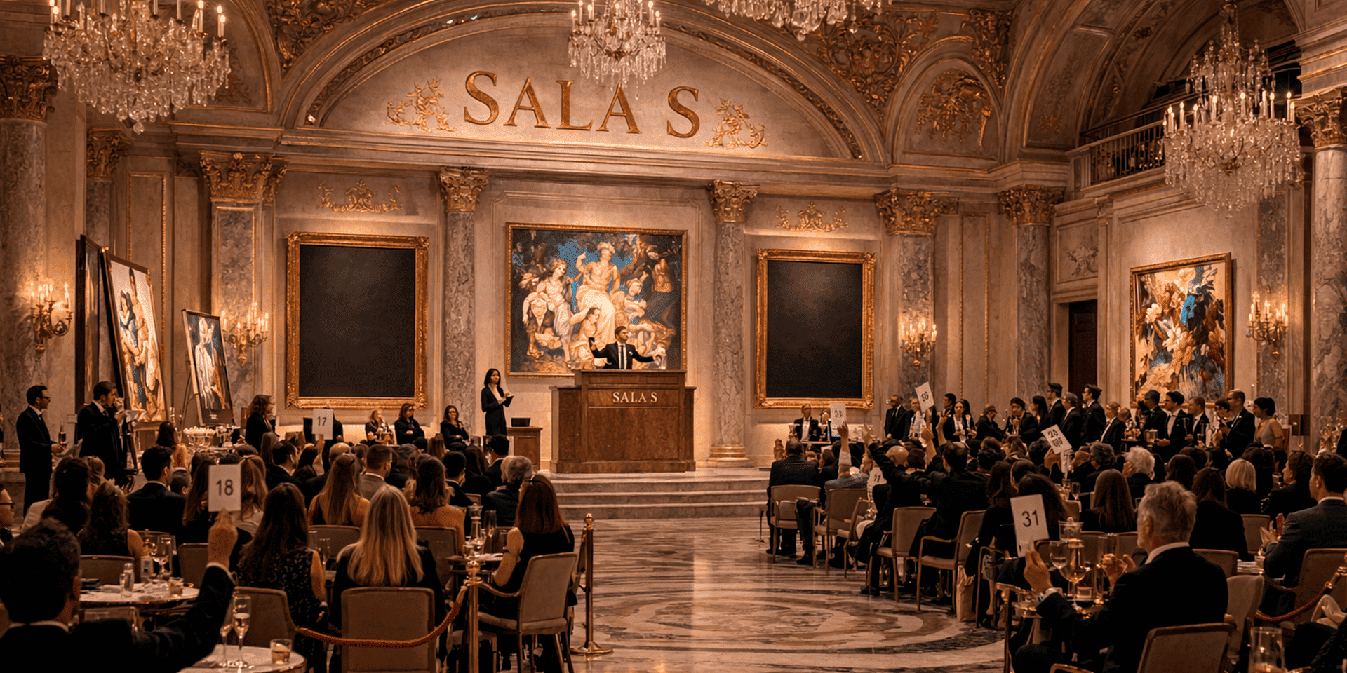 Sala de subasta de arte