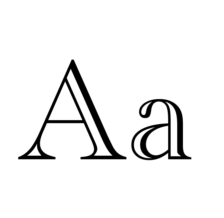 Tipografia Serif decorativa