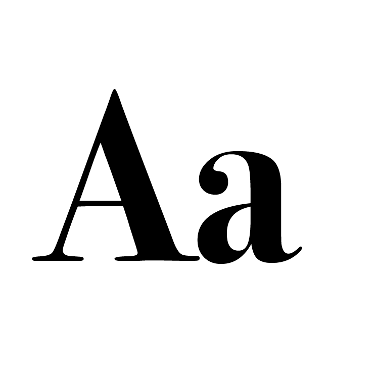 Tipografia Serif moderna