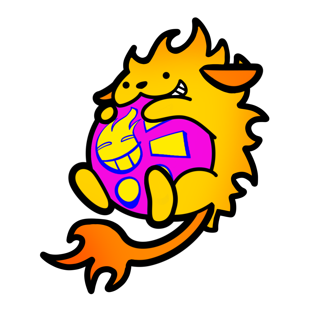 PEGATINA "WAPU FLAMA"